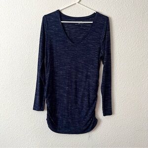 Motherhood Maternity Blue Fitted Long Sleeve Tunic Size M